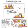 A set of floral wall stickers featuring kitchen items like eggs, herbs, and spices, packaged for sale.