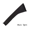 Black stretchy hair net cap with a drawstring sleeve for dreadlocks