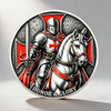 Silver-Plated Knight Crusader Souvenir Coin