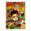 A poster featuring characters from JoJo, Jujutsu Kaisen, and Demon Slayer anime series.