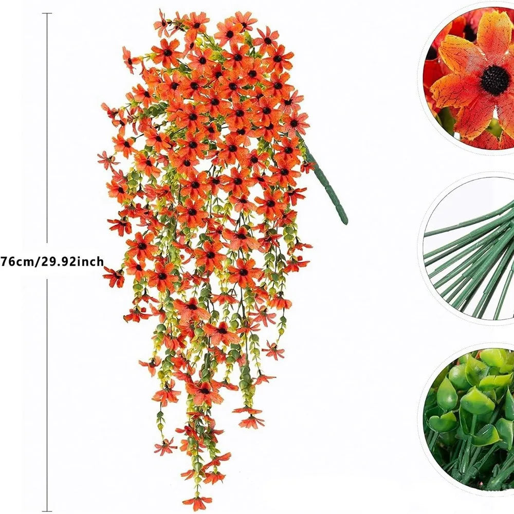 Multicolor Violet Artificial Flower Vine for Home Decor