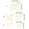 Three butterfly cake toppers of different sizes large medium and small