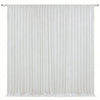 White pleated drapery backdrop for weddings and parties