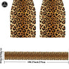 Two sheets of leopard print foil balloon party decorations, measuring 108.27 inches long.