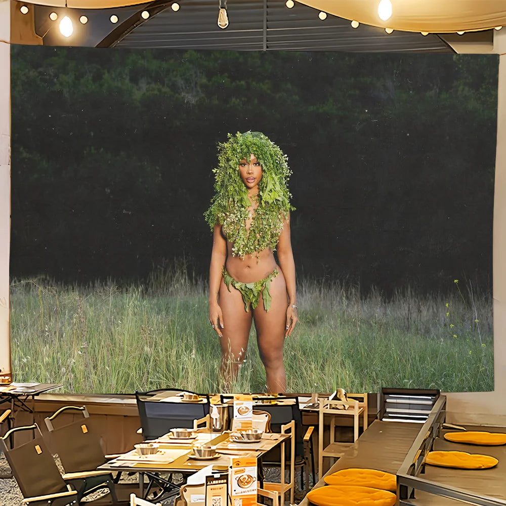 SZA SOS Tapestry – Vibrant Music Wall Art for Any Room