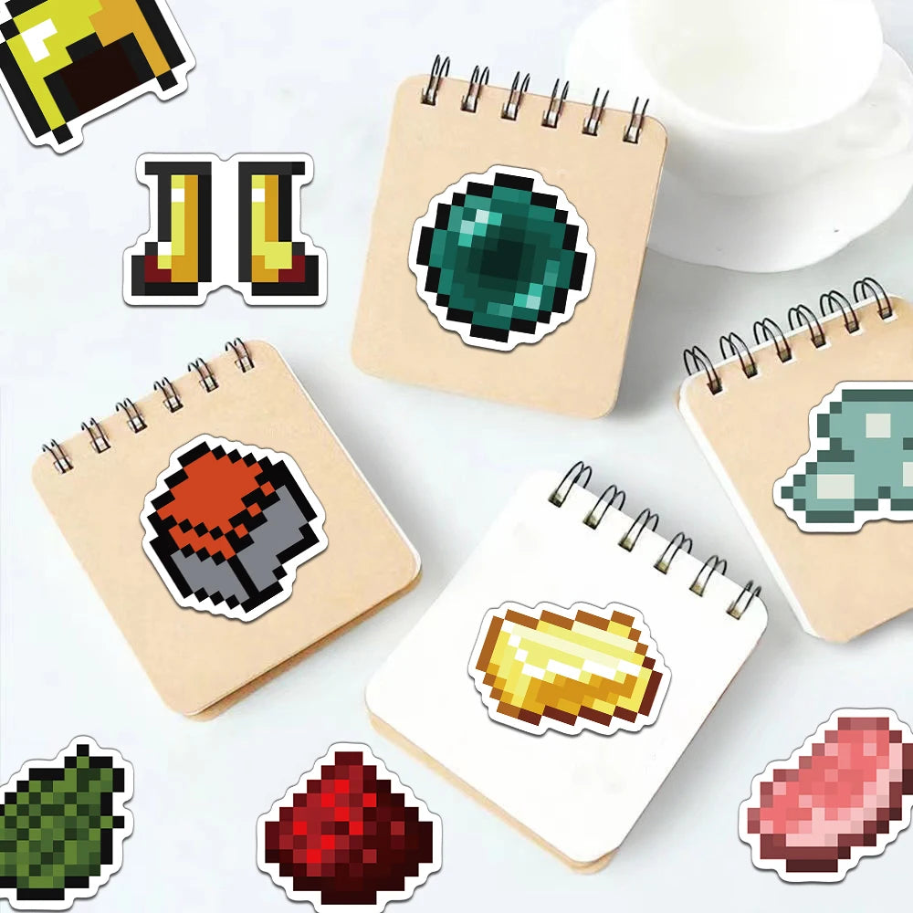 Pixel Game Sticker Pack for DIY Decor