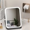 Miroir de maquillage LED dimmable longue portée, mettant en valeur sa grande capacité et sa longue durée de vie.