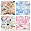 A collection of Jesus phrase graffiti stickers for waterproof motivational decor featuring various inspirational words and de