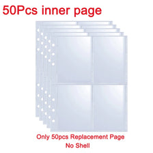 50 pieces of inner replacement pages for an album binder, no shell.