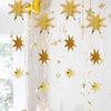 Gold Twinkle Star Paper Garlands
