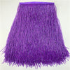 Purple beaded tassel fringe trim for curtains and DIY projects