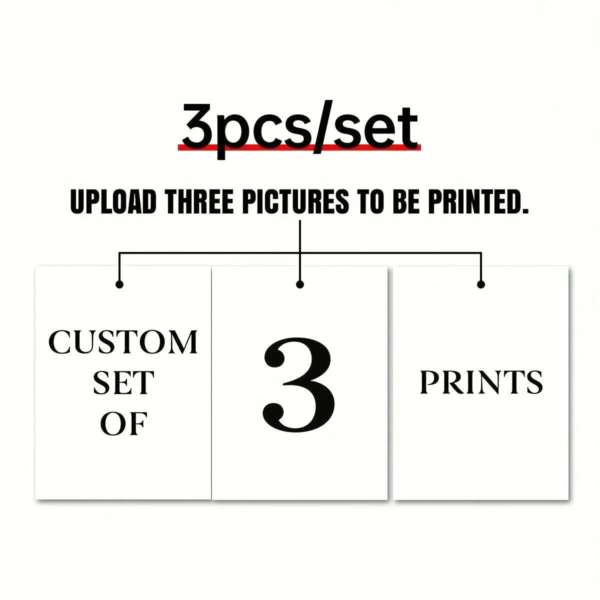 Ultra-Clear Photo Canvas Print (3-Pack, Vertical)