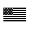 A flag design featuring a tribute to first responders with thin blue and red lines.