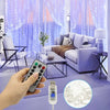 USB LED Curtain Lights with Remote – 8 Lighting Modes for Weddings & Home Decor