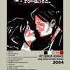 My Chemical Romance canvas wall art featuring a portrait of a female musician with red accents.