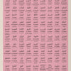 A canvas print featuring 99 names of Allah in retro Bauhaus Islamic calligraphy style