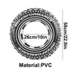 Bannière de pavillon de course à damier PVC noir, diamètre 26cm et texte de performance