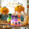 Halloween Pumpkin Candy Bags for Trick-or-Treat Party Favors