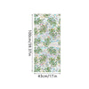 Botanical print static cling window film featuring green leaves and pastel floral elements.