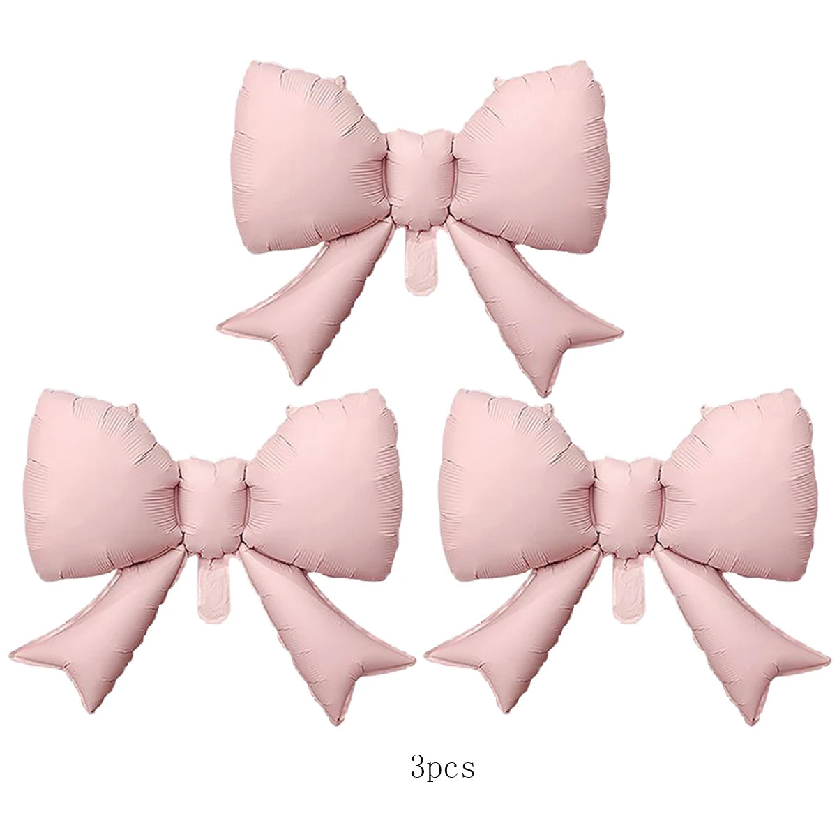 Pink Bowknot Number Foil Balloons – 40-Inch Party Decoration Set