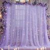 Elegant Tulle Backdrop Set with USB String Lights for Weddings & Parties