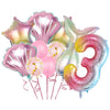 Purple Mermaid Birthday Party Supplies Kit for Girls