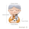 Resin Cartoon Girl Flower Planter