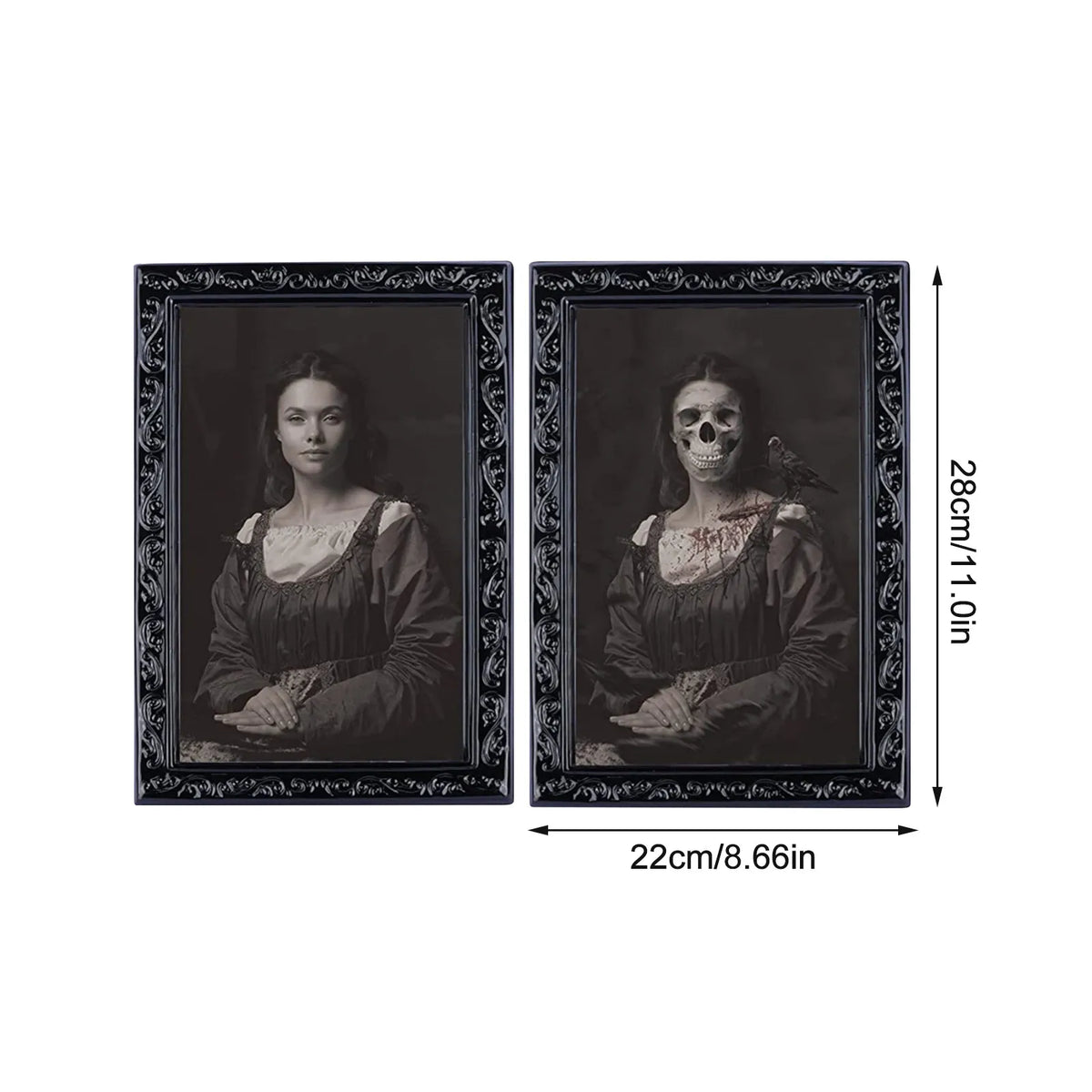 3D Changing Face Ghost Portrait Halloween Decoration