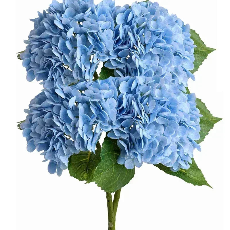 Lifelike Latex Hydrangea Stems for Weddings & Home Decor (Set of 4)