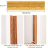 Close-up view of a copper-colored self-adhesive foam wall trim strip showing how the internal and outside corners can be fold