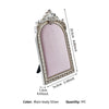 European-Style Velvet Jewelry Display Stand with Silver-Plated Floral Detail