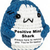 Handmade Crochet Emotional Support Animal Doll with Heartfelt Card