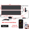 Flexible LED matrix display panels and a remote control for mobile app operation