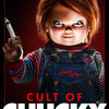 A close-up portrait of the Chucky horror doll, a small child with red hair and an intense expression, is featured on the cove