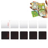 A hand holds several colorful acrylic fridge magnets featuring cute animal designs.