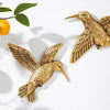 Golden Hummingbird Wall Art Décor