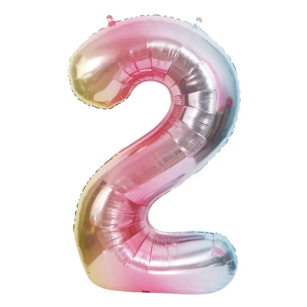 Large Red Number Foil Balloon for Birthday and Anniversary Decor