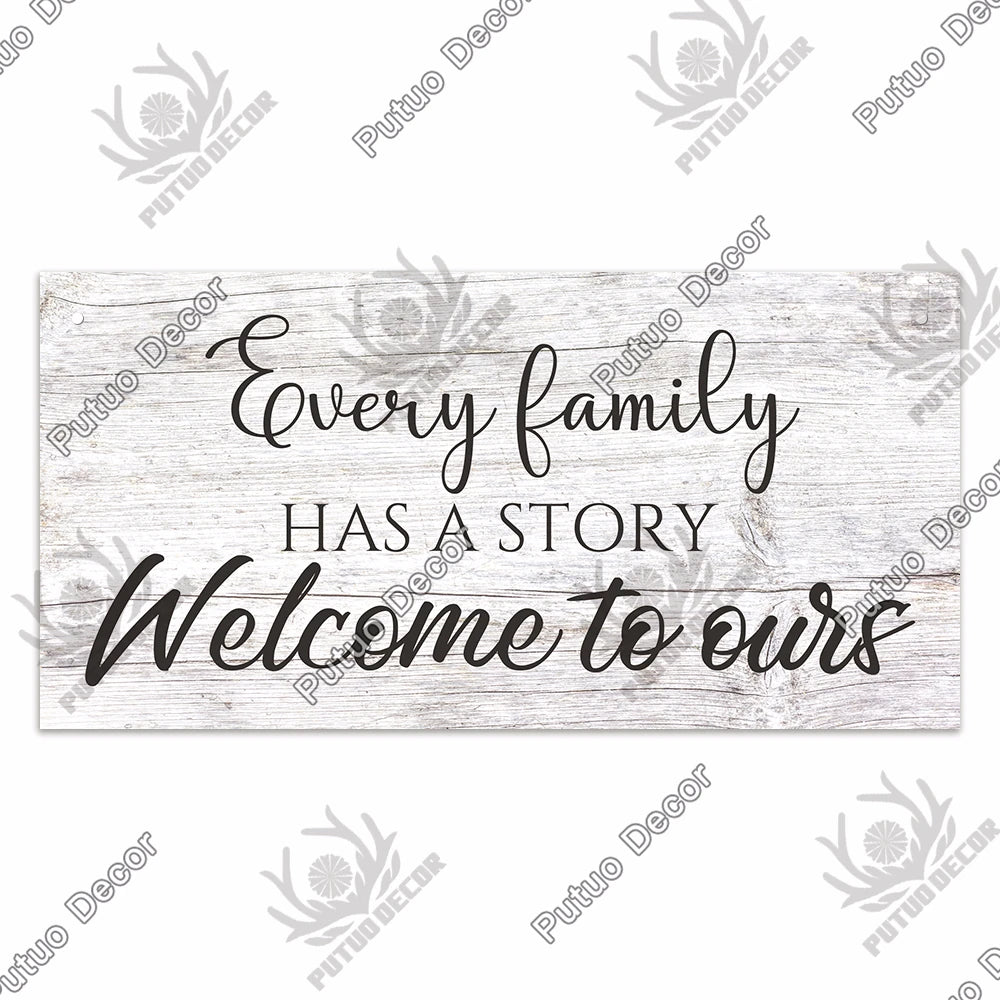 Personalized Wooden Family Sign for Home Wall Décor