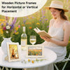 Unfinished Wooden Photo Frames for DIY Crafting and Display