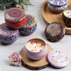 Scented Soy Wax Candle Gift Set with Travel Tins