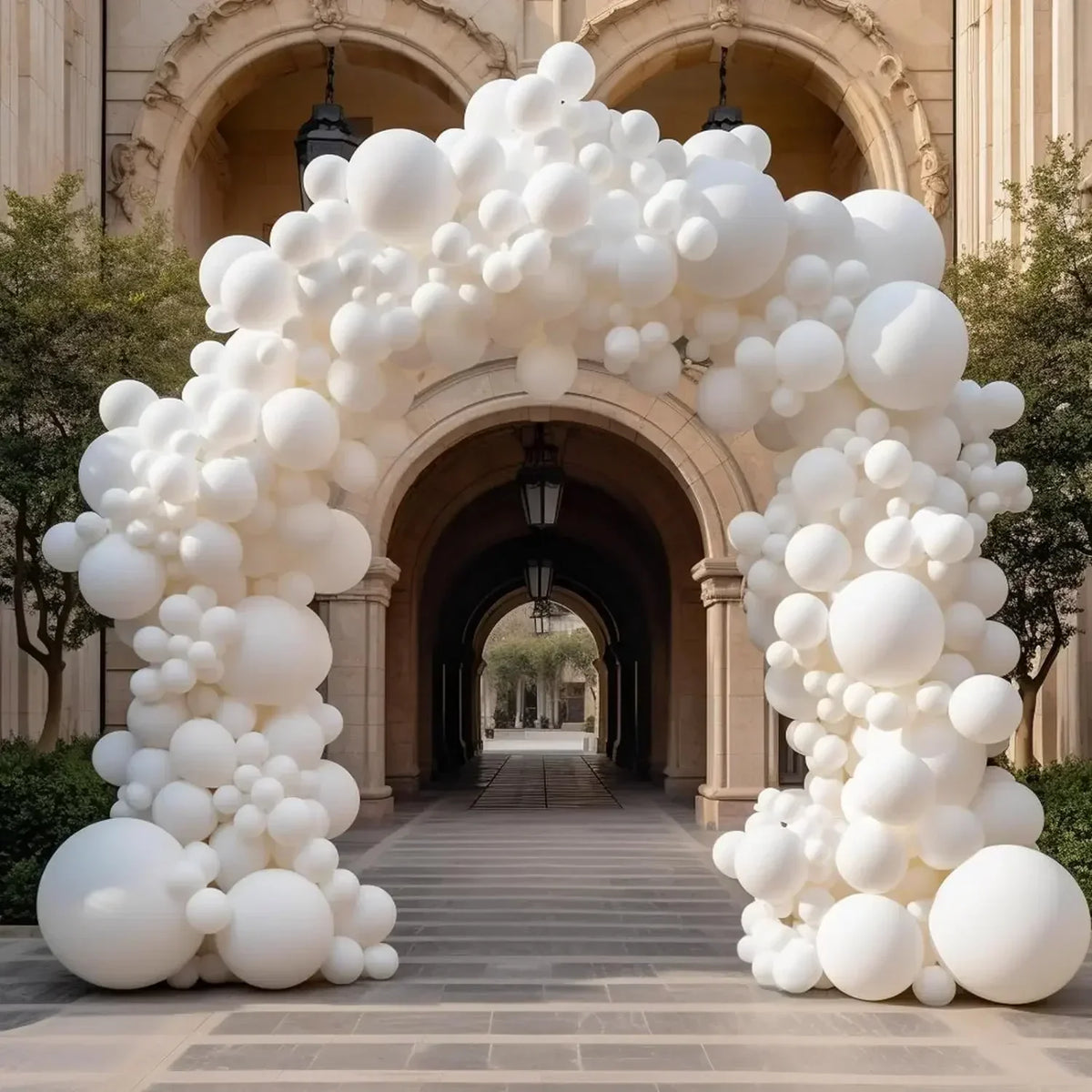 Matte White Balloon Variety Pack for Parties and Events