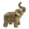 Elegant gold resin elephant sculpture used for home decor