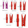 Colorful Natural Wooden Clips for Crafts, Photos, and DIY Projects