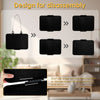 Black felt lapel pin display panel designed for disassembly, showing various disassembled states.