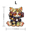 A cat-shaped wooden jigsaw puzzle featuring an irregular design for relaxation and decor.
