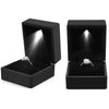 LED Light Ring Box with Plush Interior