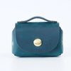 Genuine Leather Coin Purse with Secure Hasp Closure