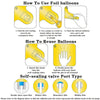 Diagram showing how to use and reuse foil balloons, including instructions for inflation and valve types.
