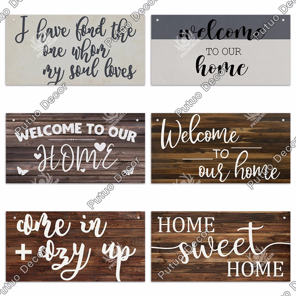 Personalized Wooden Family Sign for Home Wall Décor
