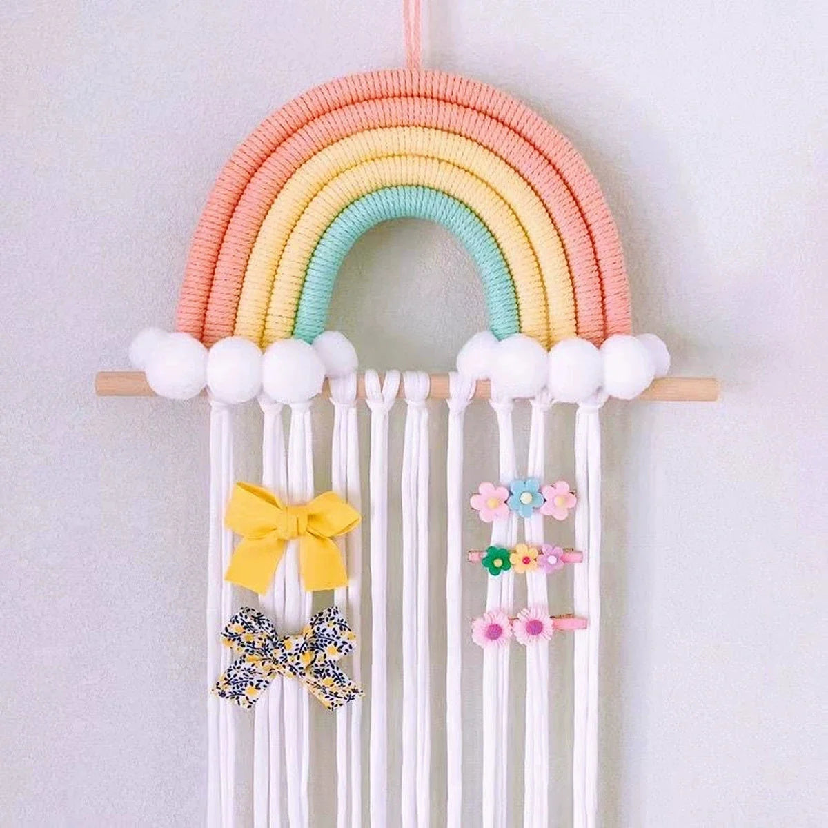 Rainbow Hair Clip Organizer Headband
